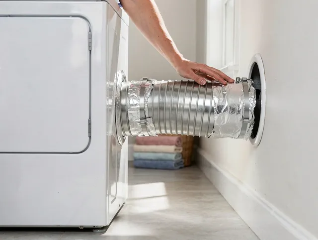 Professional dryer vent hose installation by Newark Dryer Vent Cleaning in Newark