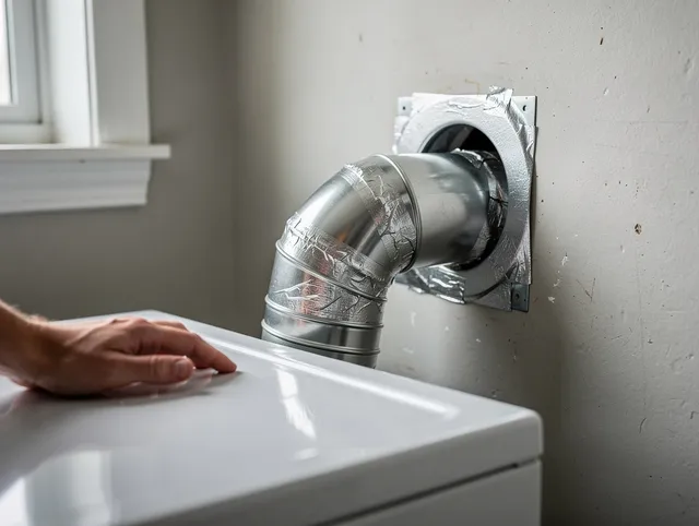 Newark Dryer Vent Cleaning expert performing professional dryer vent repair and installation in Newark