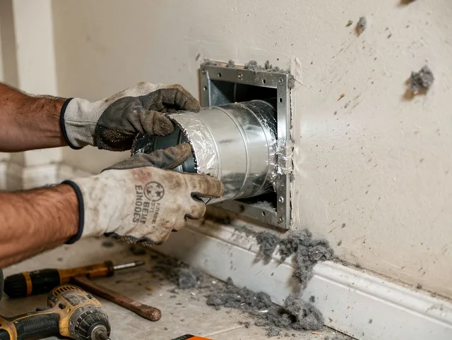 Professional dryer vent repair and installation by Newark Dryer Vent Cleaning in Newark